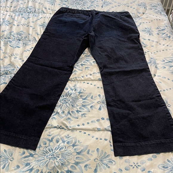 W-signature wide leg 16w dark blue Flare Women's Jeans - Picture 5 of 5